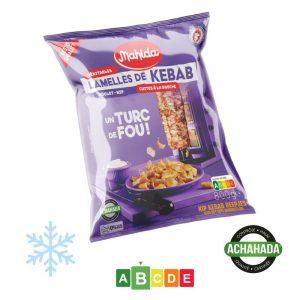 Lamelles de kebab Halal certifié Achahada 800g